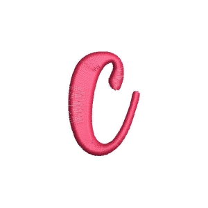 Ligthning Alphabet Letter c Embroidery Design