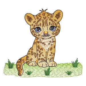 Jaguar Embroidery Design