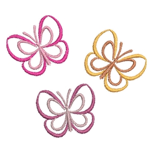 Cute Butterflies Embroidery Design
