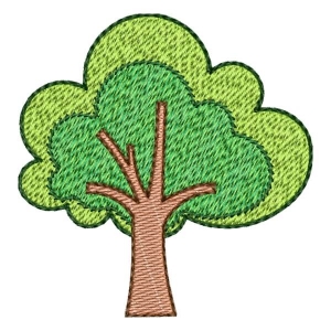 Cute Tree (Quick Stitch) Embroidery Design
