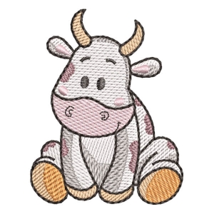 Cute Cow (Quick Stitch) Embroidery Design