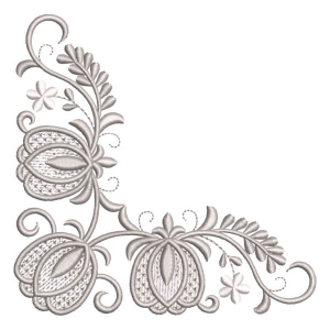 Flower Border (Quick Stitch) Embroidery Design