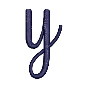 Byby Alphabet Letter y Embroidery Design