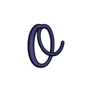 Byby Alphabet Letter o Embroidery Design