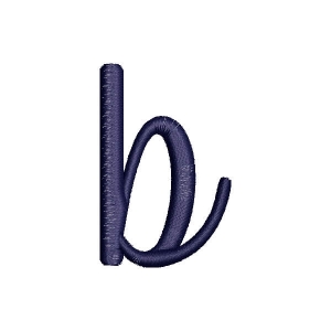 Byby Alphabet Letter b Embroidery Design