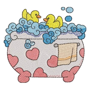 Bath Time (Quick Stitch) Embroidery Design