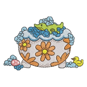 Bath Time (Quick Stitch) Embroidery Design