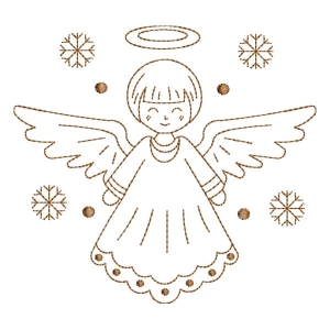 Angel (Redwork) Embroidery Design