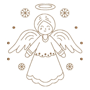 Angel (Redwork) Embroidery Design