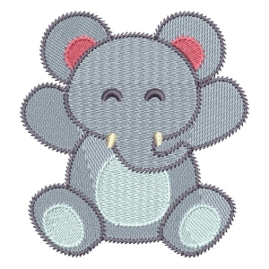 Matriz de bordado Elefante Cute