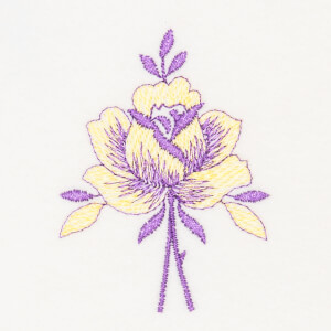 Matriz de bordado Floral 48