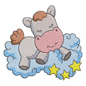Sleeper Horse (Quick Stitch) Embroidery Design