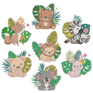 Tropical Animals (Quick Stitch) Design Pack