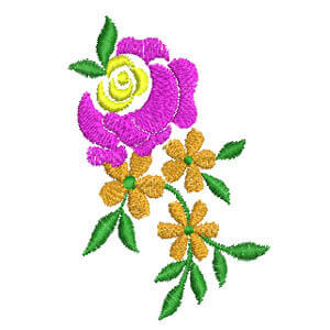 Matriz de bordado Floral 64