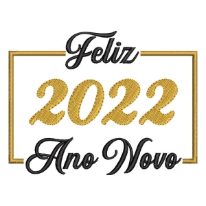 Matriz de bordado Ano Novo 2022