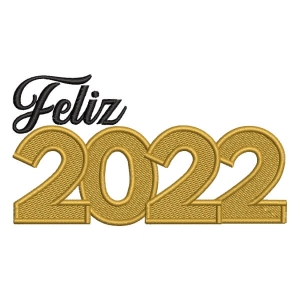 Matriz de bordado Ano Novo 2022