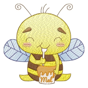 Little Bee (Quick Stitch) Embroidery Design