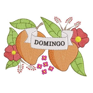 Matriz de bordado Semaninha Domingo (Pontos Leves)