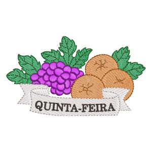 Matriz de bordado Semaninha Quinta-Feira (Pontos Leves)