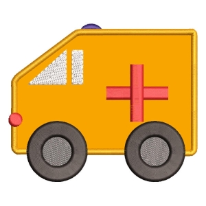 Ambulance (Applique) Embroidery Design