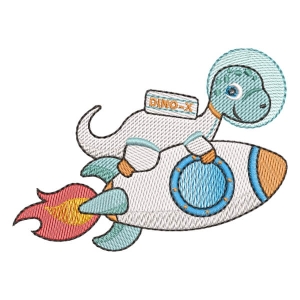 Dino X (Quick Stitch) Embroidery Design