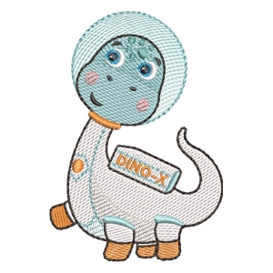 Dino X (Quick Stitch) Embroidery Design