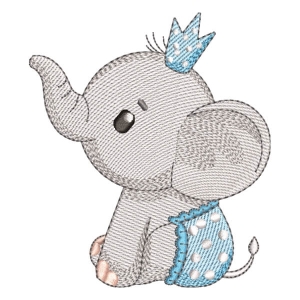 Elephant (Quick Stitch) Embroidery Design