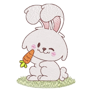 Bunny (Quick Stitch) Embroidery Design