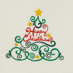 Christmas tree Embroidery Design