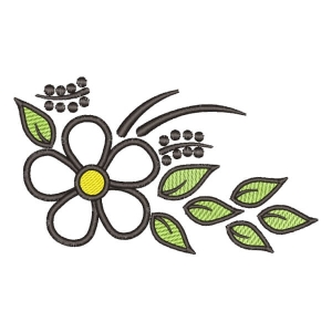 Flowers (Applique) Embroidery Design