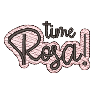 Matriz de bordado Mensagem Time Rosa