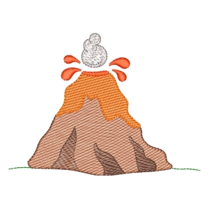 Volcano (Quick Stitch) Embroidery Design