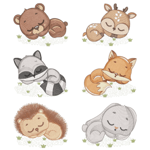 Sleeper Animals (Quick Stitch) Design Pack