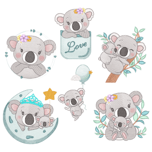Koalas (Quick Stitch) Design Pack