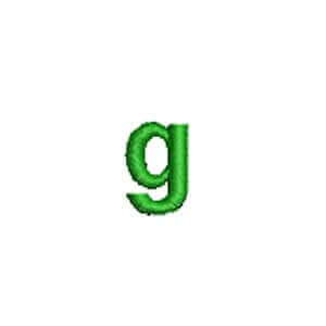 Matriz de bordado Monograma Arial g