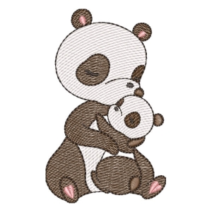 Pandas (Quick Stitch) Embroidery Design
