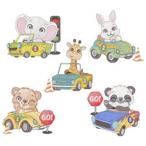 Driver Animals (Quick Stitch) Design Pack