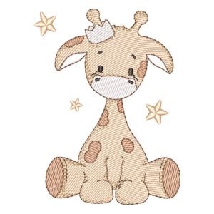 Giraffe (Quick Stitch) Embroidery Design