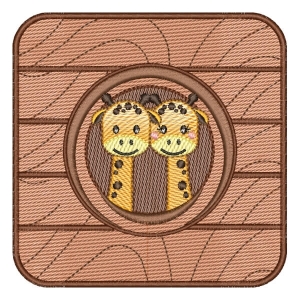 Giraffes in the Ark (Quick Stitch) Embroidery Design