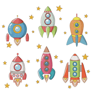Rockets (Quick Stitch) Design Pack