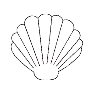 Seashell Embroidery Design