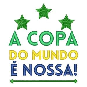 Matriz de bordado Brasil Copa do Mundo