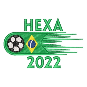 Matriz de bordado Brasil Hexa