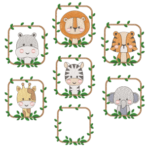 Animals in Frame (Quick Stitch) Design Pack