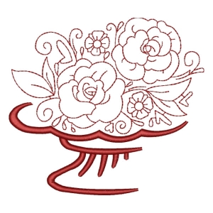 Tea Set Embroidery Design