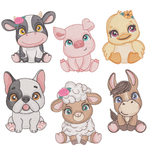 Cute Animals (Quick Stitch) Design Pack