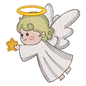 Christmas Angel (Quick Stitch) Embroidery Design