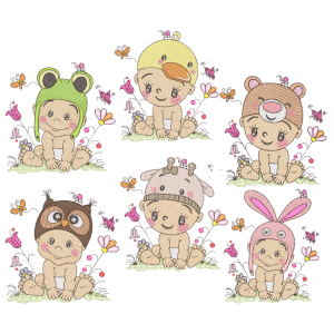 Cute Babies (Quick Stitch) Design Pack