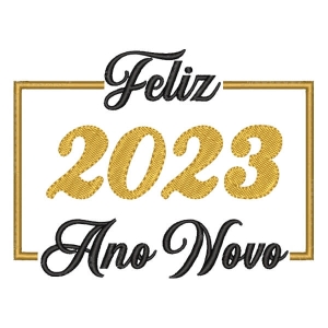 Matriz de bordado Ano Novo 2023