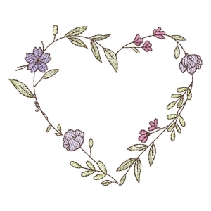 Flower Frame (Quick Stitch) Embroidery Design